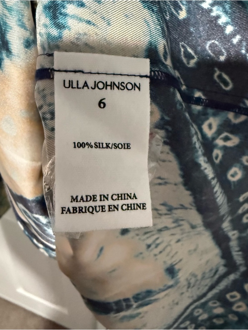 Ulla Johnson Women’s Zita Ruffled Silk Twill Mini Dress Constellation Size 6 - Picture 8 of 10